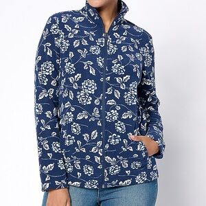 LNEW Lands End Anyweather full zip fleece, size small